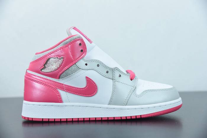 Air Jordan 1 Mid GS ‘Platinum Pink’ – 555112-109