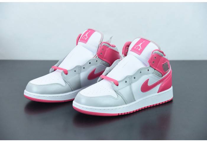 Air Jordan 1 Mid GS ‘Platinum Pink’ – 555112-109
