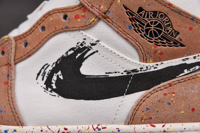 Air Jordan 1 Mid SE ‘Brushstroke Paint Splatter’ DA8005-100