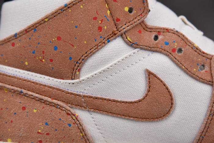 Air Jordan 1 Mid SE ‘Brushstroke Paint Splatter’ DA8005-100