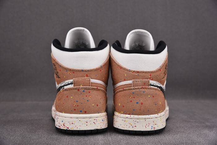 Air Jordan 1 Mid SE ‘Brushstroke Paint Splatter’ DA8005-100