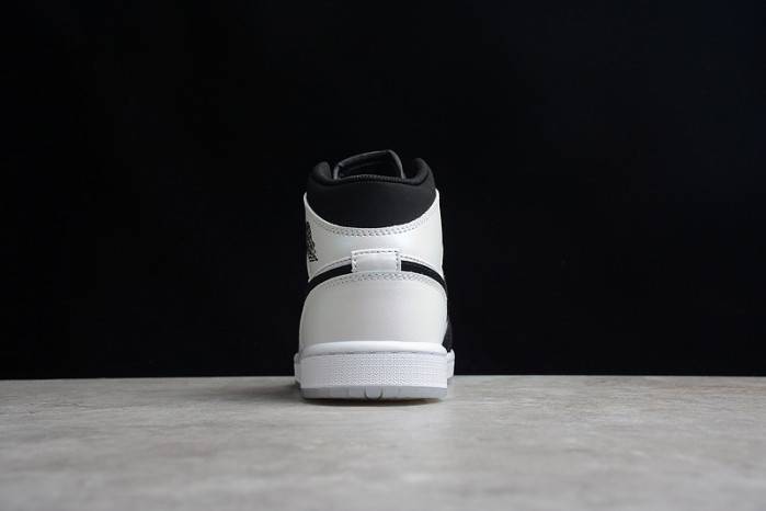 air jordan 1 mid white black Di*m*nd dh6933-100