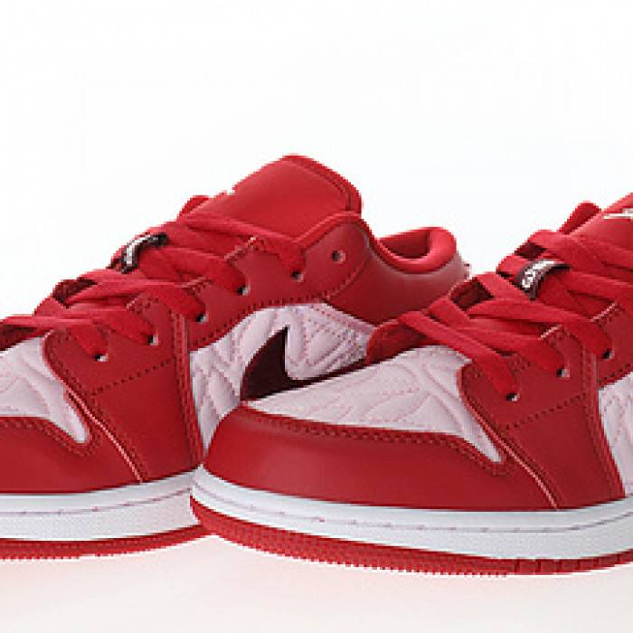 Jellyfish Jordan 1 Low SE Red Quilt DB3621-600