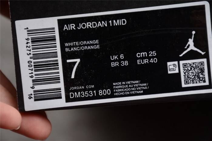 Jordan 1 Mid Metallic Orange – DM3531-800