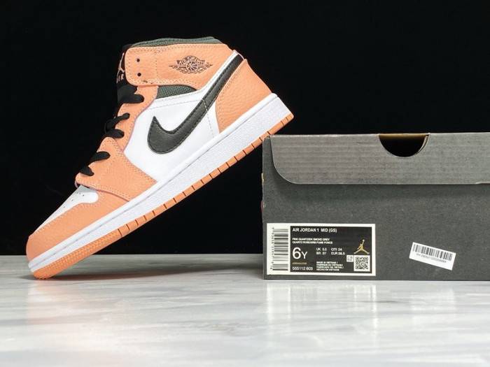 Jordan 1 Mid Pink Quartz (GS) 555112-603