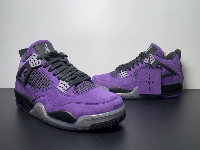 Jordan 4 Retro Travis Scott Purple (Friends and Family) 766296-LN4
