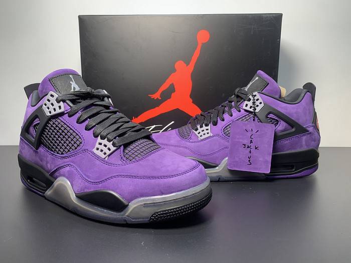 Jordan 4 Retro Travis Scott Purple (Friends and Family) 766296-LN4