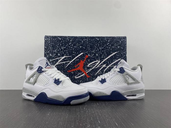 Jordan 4 Retro White Midnight Navy DH6927-140