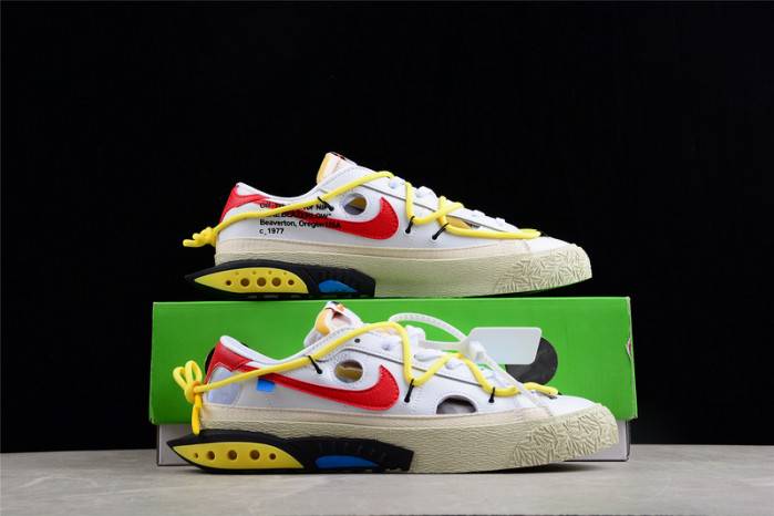 Nik 00F x Nike Blazer Low White University Red DH7863-100