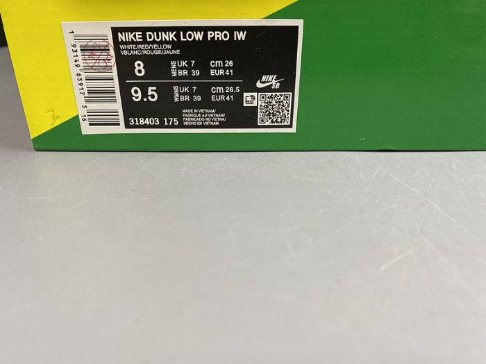 Nike Duck Low Pro White Red Yellow 318403-175
