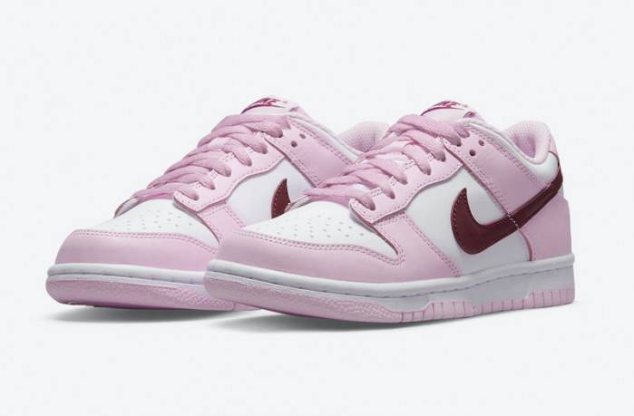 Nike Dunk Low GS Pink Red White CW1590-601