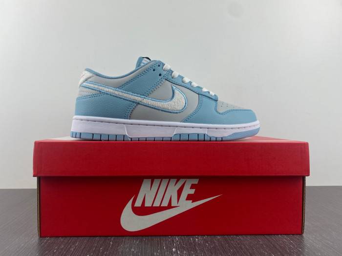 Nike Dunk Low Retro Fleece Swh Worn Blue FB1871-011