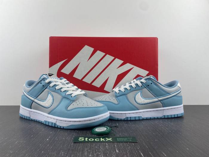 Nike Dunk Low Retro Fleece Swh Worn Blue FB1871-011