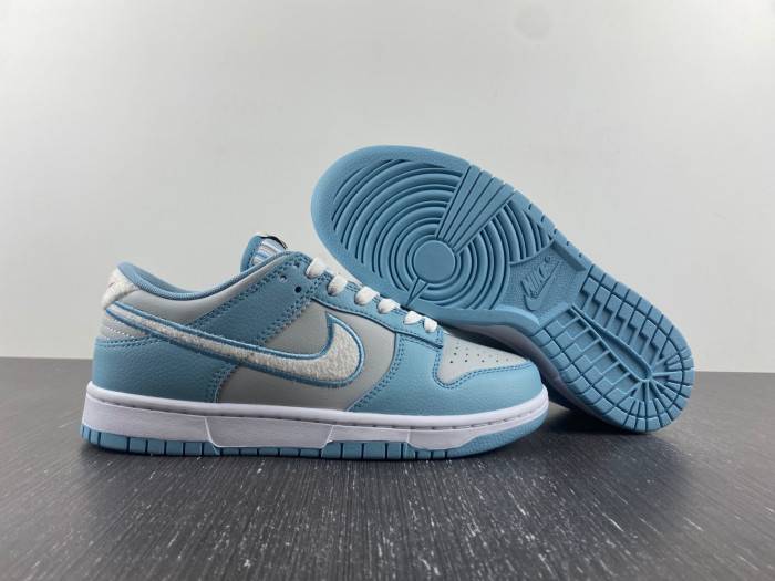 Nike Dunk Low Retro Fleece Swh Worn Blue FB1871-011