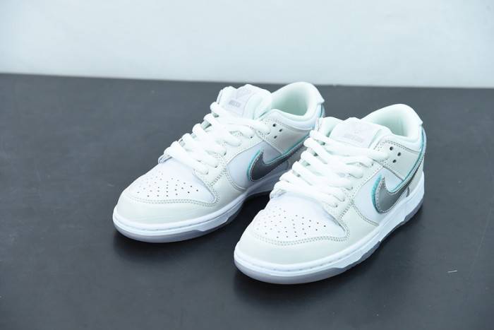 nike sb dunk low Di*m*nd s*pply co white Di*m*nd bv1310-100