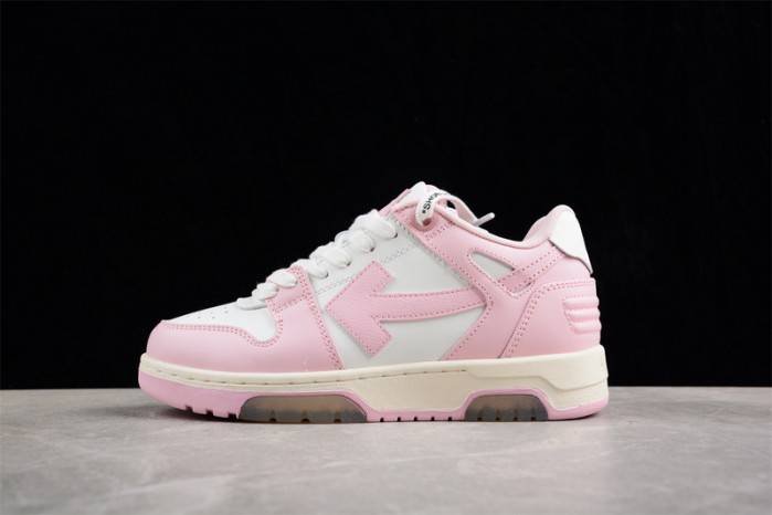 OFF-WHITE Out Of Office “OOO” Low Tops pink White 236121003