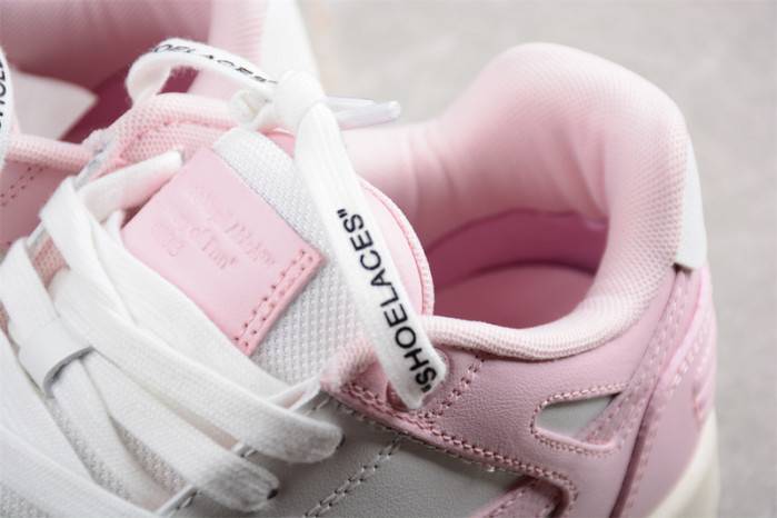 OFF-WHITE Out Of Office “OOO” Low Tops pink White 236121003