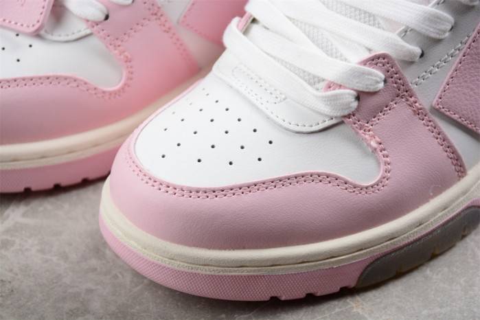 OFF-WHITE Out Of Office “OOO” Low Tops pink White 236121003