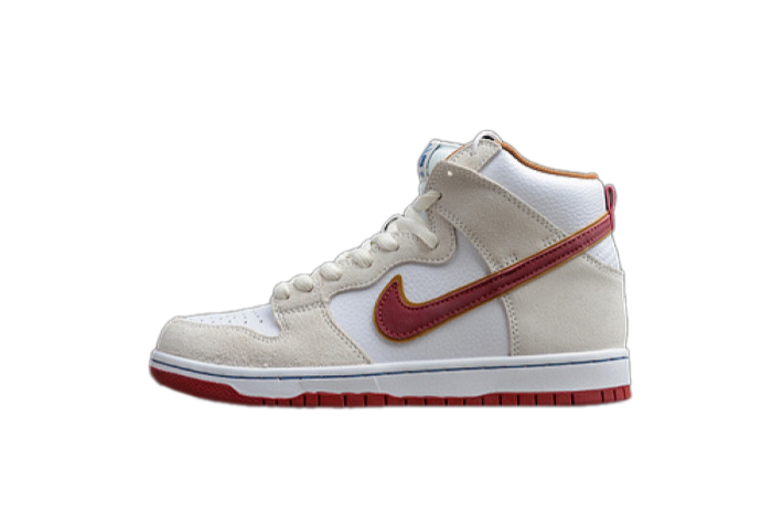 Nike SB Dunk High Sail Bright Crimson – CV9499-100