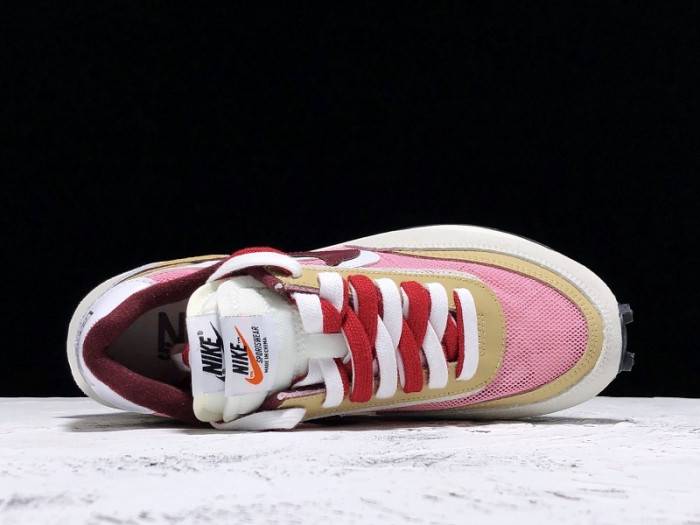 Sacai x Nike LVD Waffle Daybreak SWH Pink Red White BV0073-500