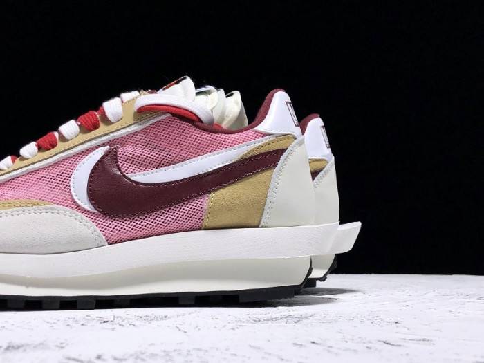 Sacai x Nike LVD Waffle Daybreak SWH Pink Red White BV0073-500