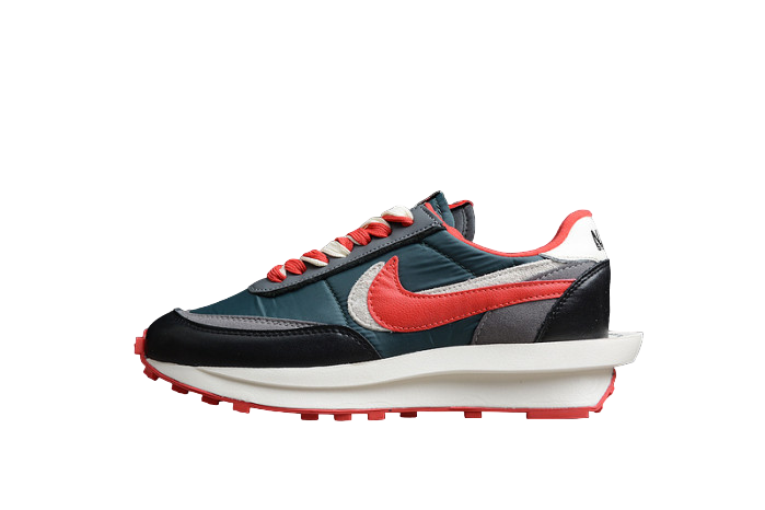 Sacai x Undercover x LDWaffle ‘Midnight Spruce University Red’-DJ4877-300