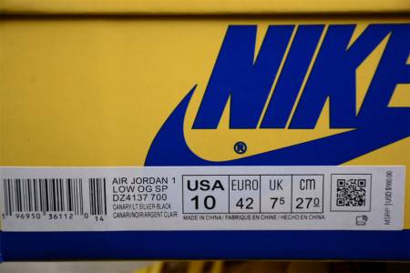 Travis Scott x Air Jordan 1 Low OG “Canary”