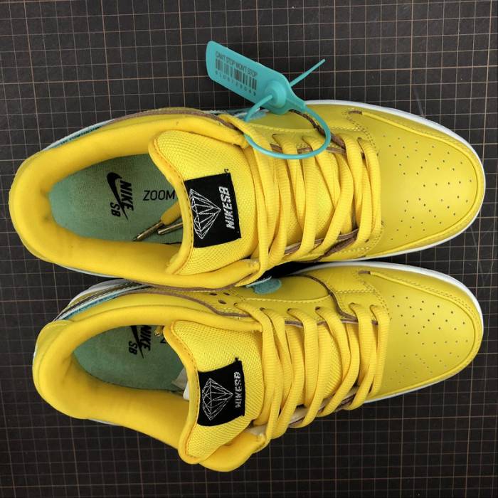 nike sb dunk low Di*m*nd s*pply co canary Di*m*nd (friends and family) bv1310-700