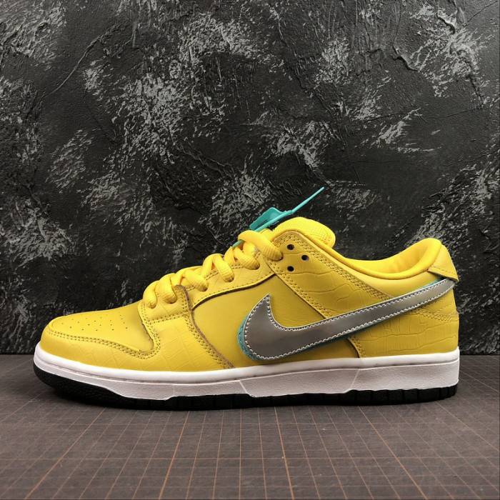 nike sb dunk low Di*m*nd s*pply co canary Di*m*nd (friends and family) bv1310-700