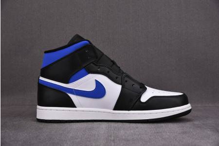 Jordan 1 Mid White Black Royal – 554724-140